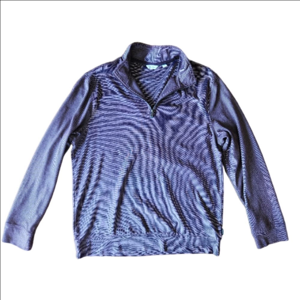 Calvin Klein Men's Zip-Up Sweater in Purple